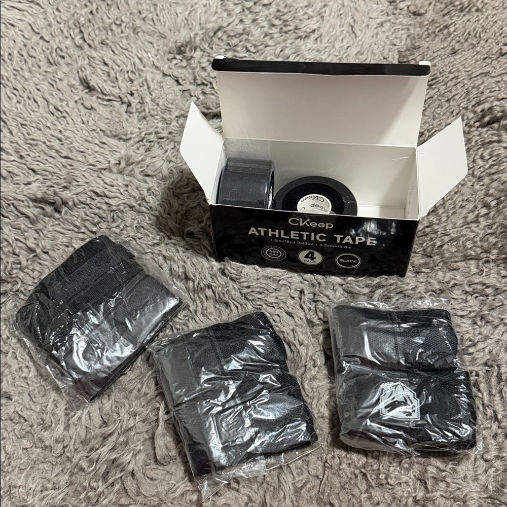 CKeep Athletic Tape and Wrist Wraps - Black
